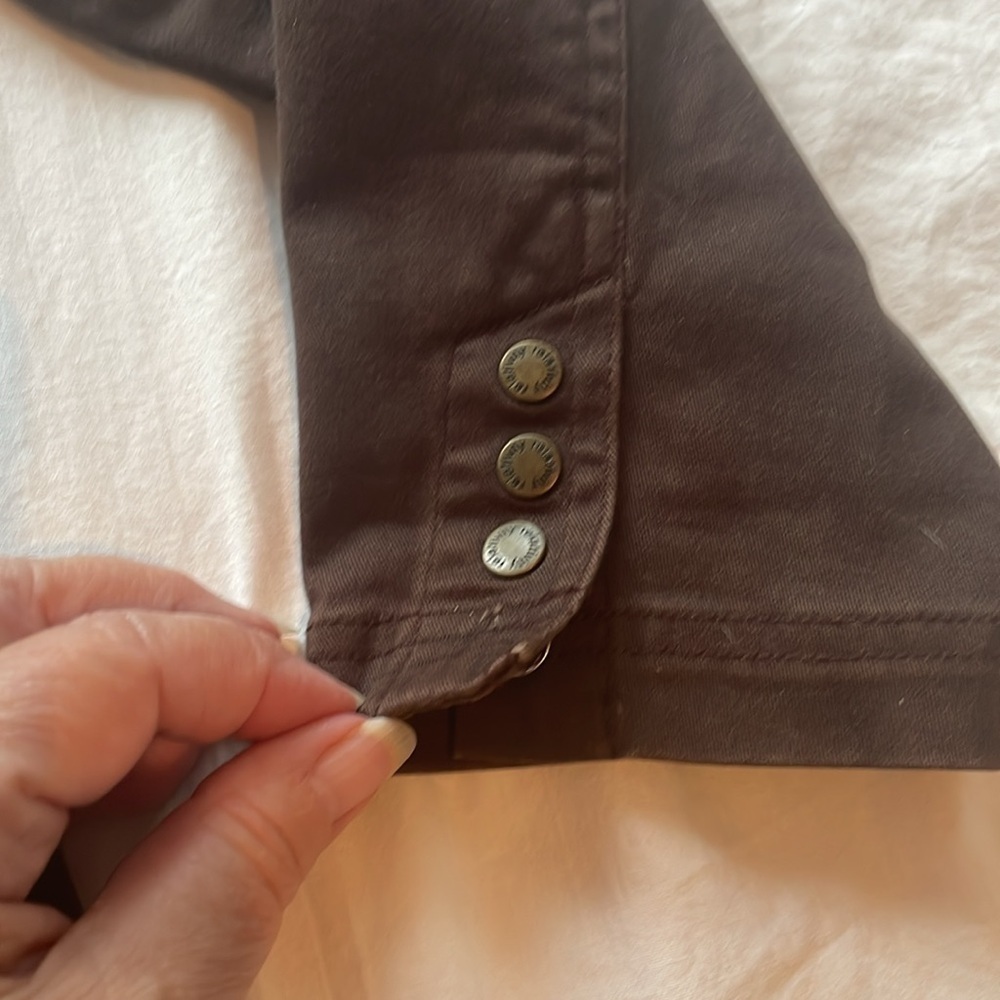 Relativity Brown Cotton Blazer. Size Large - Picture 3 of 6